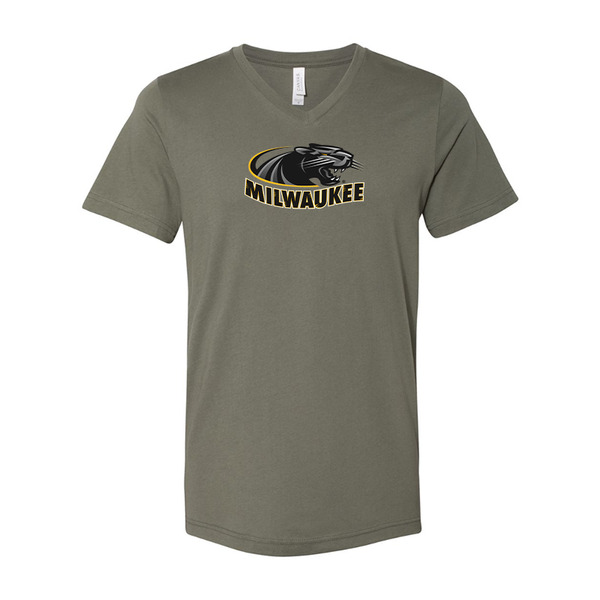 Wisconsin Milwaukee Panthers BELLA  CANVAS - Jersey V-Neck T-Shirt