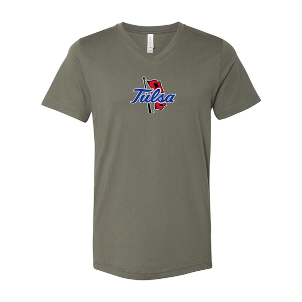 Tulsa Golden Hurricane BELLA  CANVAS - Jersey V-Neck T-Shirt