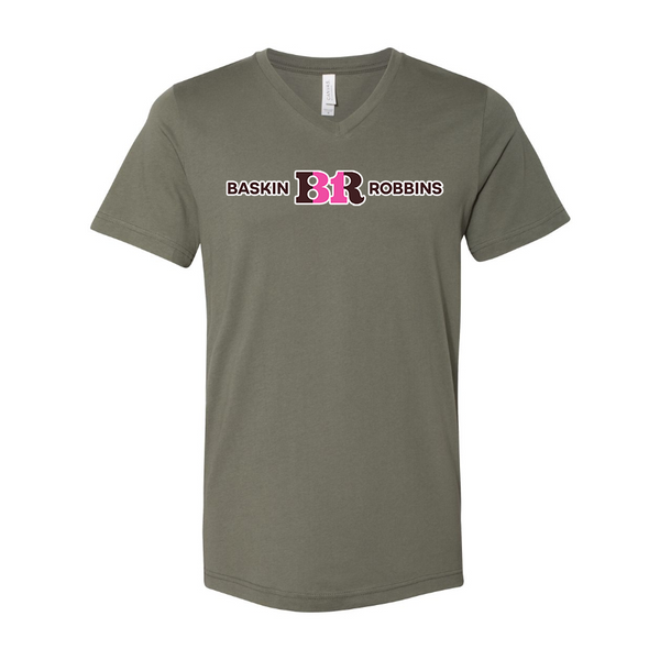 Men's Baskin-Rоbbins BELLA + CANVAS - Jersey V-Neck T-Shirt