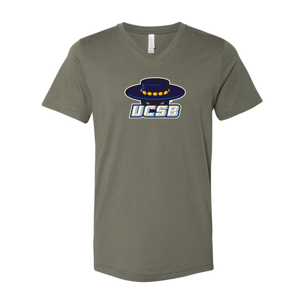 UCSB Gauchos BELLA  CANVAS - Jersey V-Neck T-Shirt