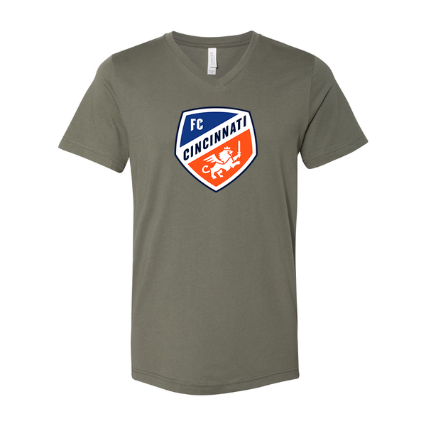 Men's FC Cincinnati BELLA + CANVAS - Jersey V-Neck T-Shirt