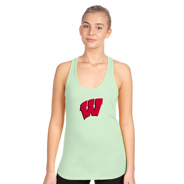 Women's Wisconsin Badgers Next Level Ideal Racerback Tank