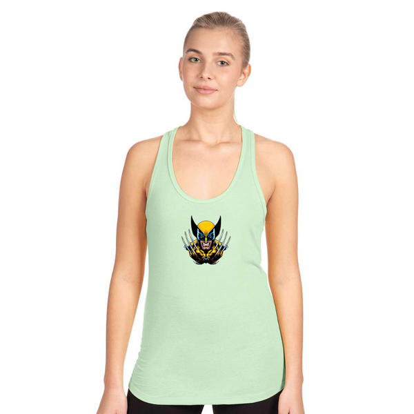 Women's  Wolverine 2025 Art  Next Level Ideal Racerback Tank
