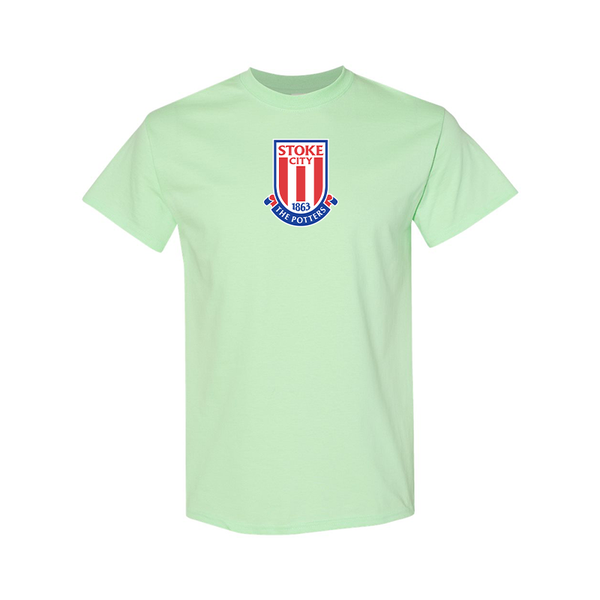 Men's Stoke City Soccer  Gildan Heavy Cotton T-Shirt