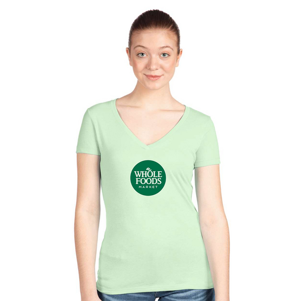 Women's Whole Foods Market  Next Level V-Neck T-Shirt