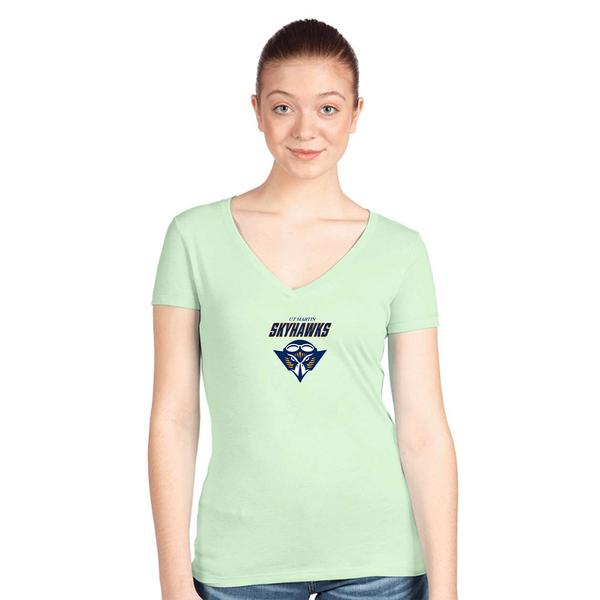 Women's Tennessee Martin Skyhawks  Next Level V-Neck T-Shirt