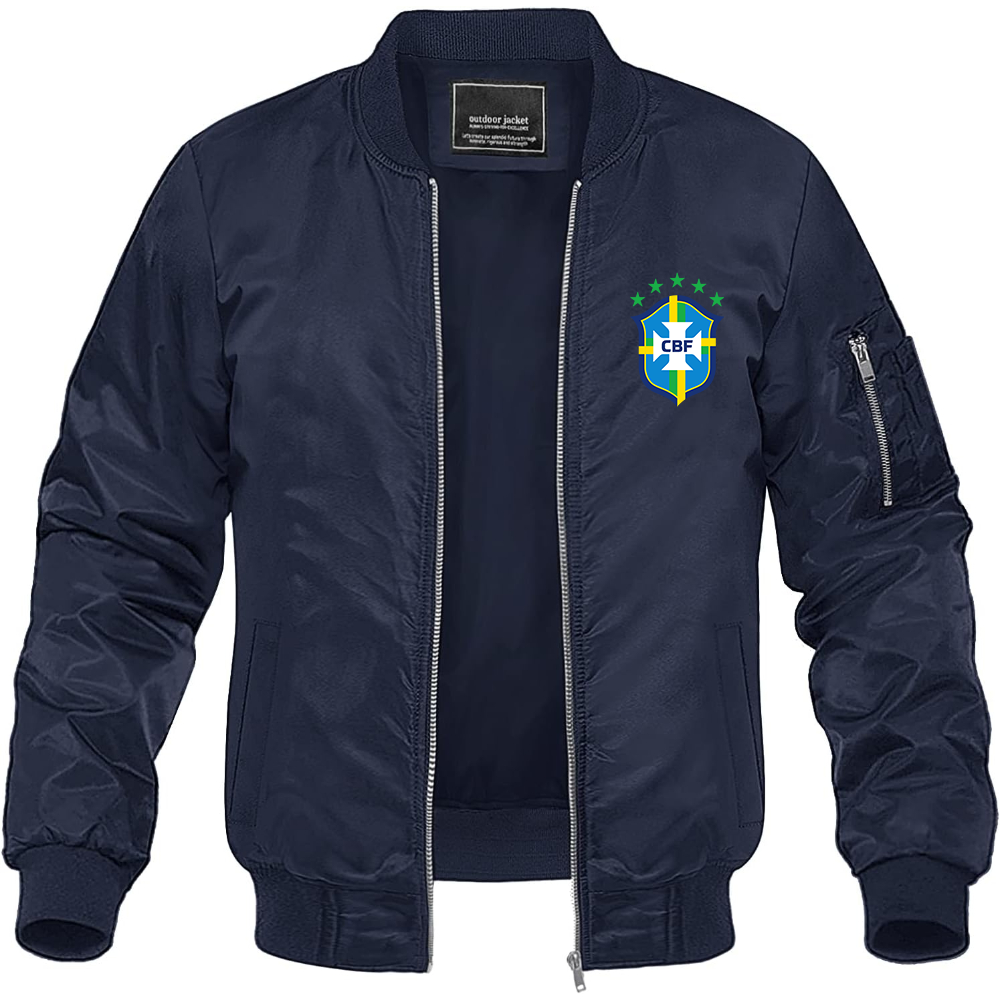Men's Brazil National Soccer Team Lightweight Bomber Jacket