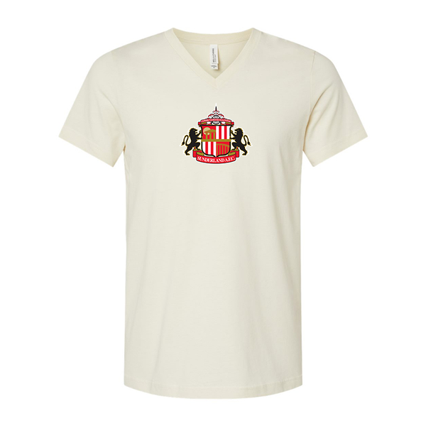 Sunderland AFC Soccer BELLA  CANVAS - Jersey V-Neck T-Shirt
