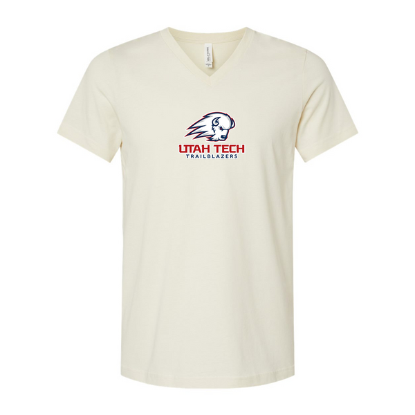 Utah Tech Trailblazers BELLA  CANVAS - Jersey V-Neck T-Shirt