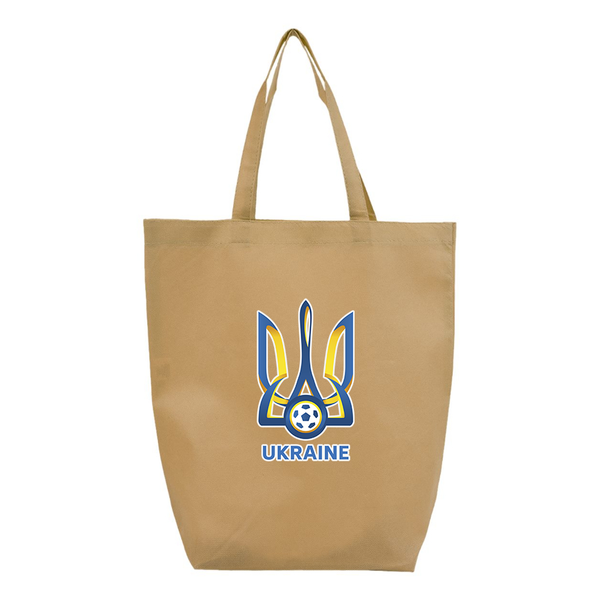Ukraine National Football Soccer Team Q-Tees Non-Woven Gusset Bottom Tote