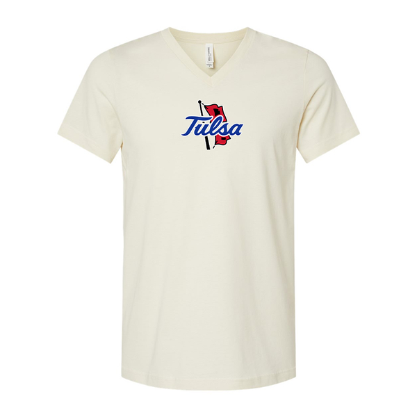 Tulsa Golden Hurricane BELLA  CANVAS - Jersey V-Neck T-Shirt