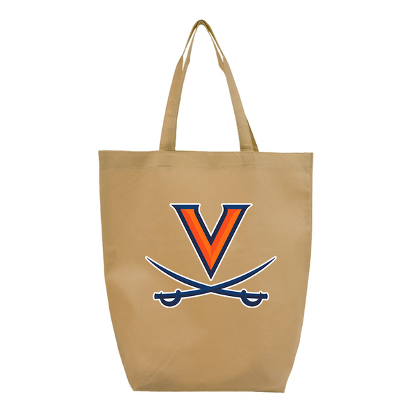 Virginia Cavaliers Q-Tees Non-Woven Gusset Bottom Tote