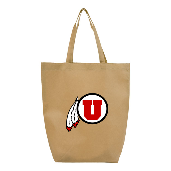 Utah Utes Q-Tees Non-Woven Gusset Bottom Tote