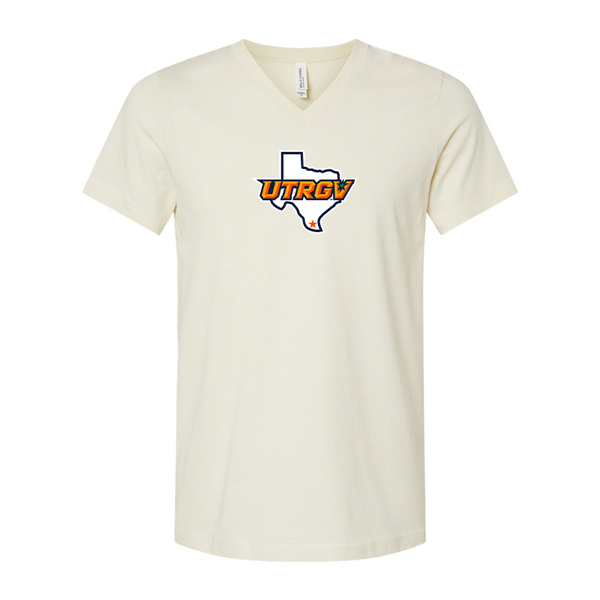 UTRGV Vaqueros BELLA  CANVAS - Jersey V-Neck T-Shirt