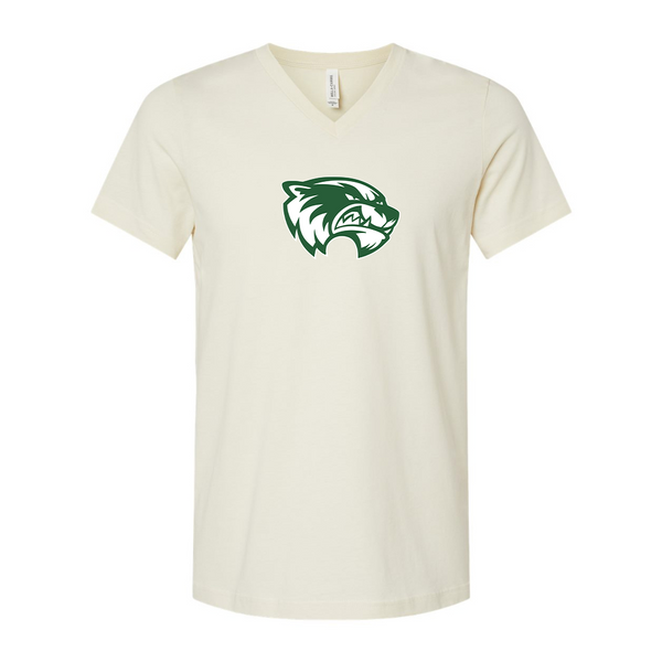 Utah Valley Wolverines BELLA  CANVAS - Jersey V-Neck T-Shirt