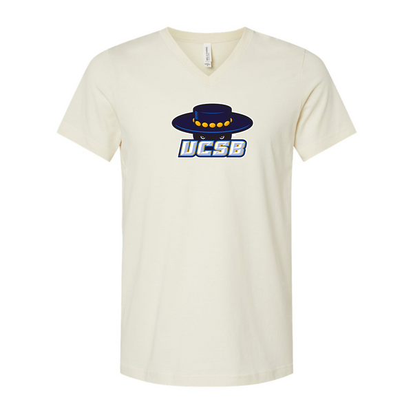 UCSB Gauchos BELLA  CANVAS - Jersey V-Neck T-Shirt