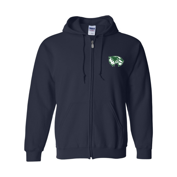 Men's Utah Valley Wolverines  Gildan  Heavy Blend Full Zip Hooded Sweatshirt