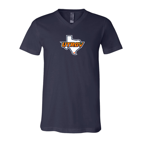 UTRGV Vaqueros BELLA  CANVAS - Jersey V-Neck T-Shirt