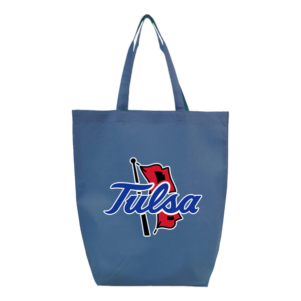 Tulsa Golden Hurricane Q-Tees Non-Woven Gusset Bottom Tote