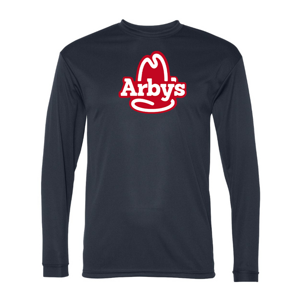 Men's Arbys Polyester Long Sleeve T-Shirt