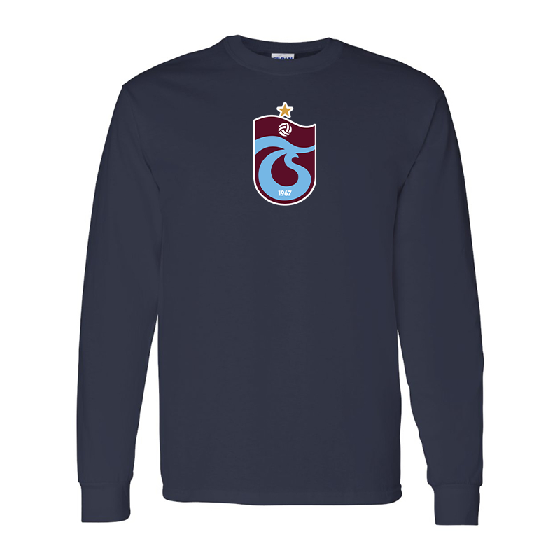 Men's Trabzonspor Soccer Gildan Heavy Cotton Long Sleeve T-Shirt