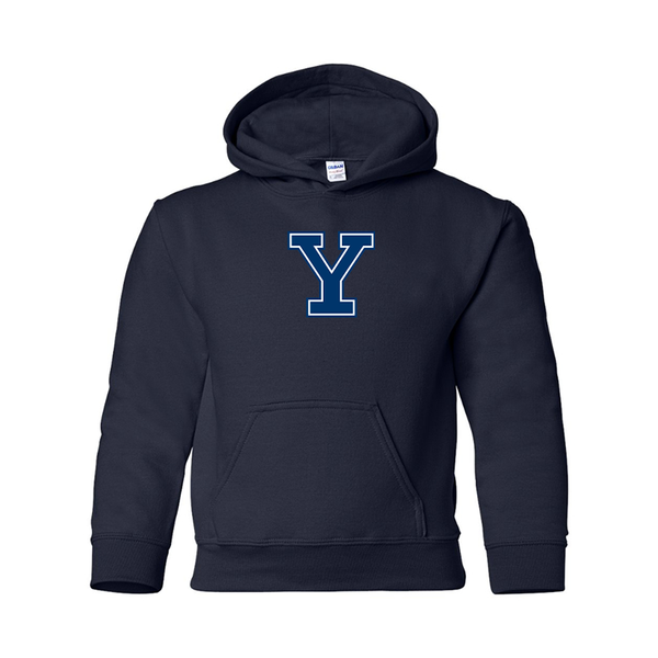 Youth  Yale Bulldogs Gildan Heavy Blend  Hooded Sweatshirt