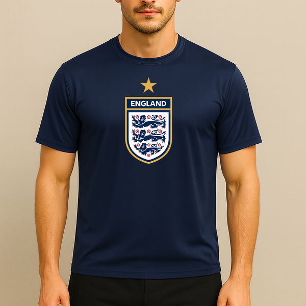 Men's England National Soccer Team Polyester T-Shirt
