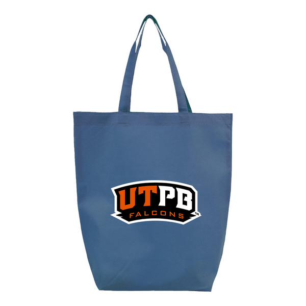 UTPB Falcons  Q-Tees Non-Woven Gusset Bottom Tote