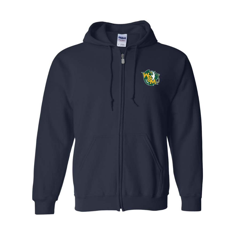 Men's William and Mary Tribe Zipper Hoodie