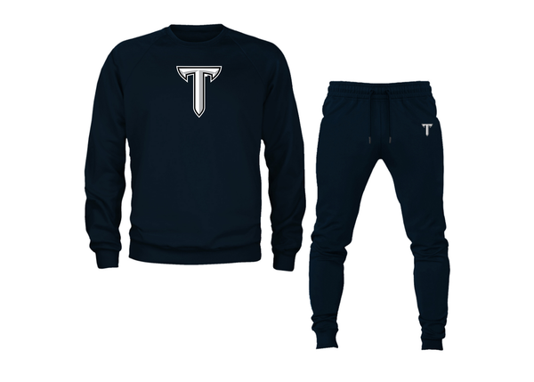 Men's Troy Trojans Crewneck Sweatshirt Joggers Suit