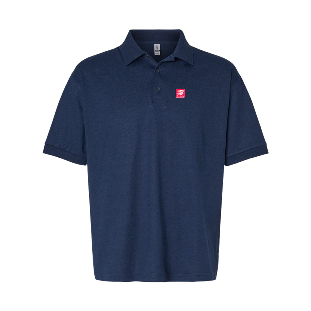 Men's Speedway Gas Station Logo Dry Blend Polo - Navy