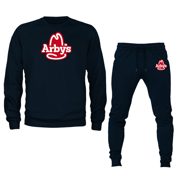 Men's Arbys Crewneck Sweatshirt Joggers Suit