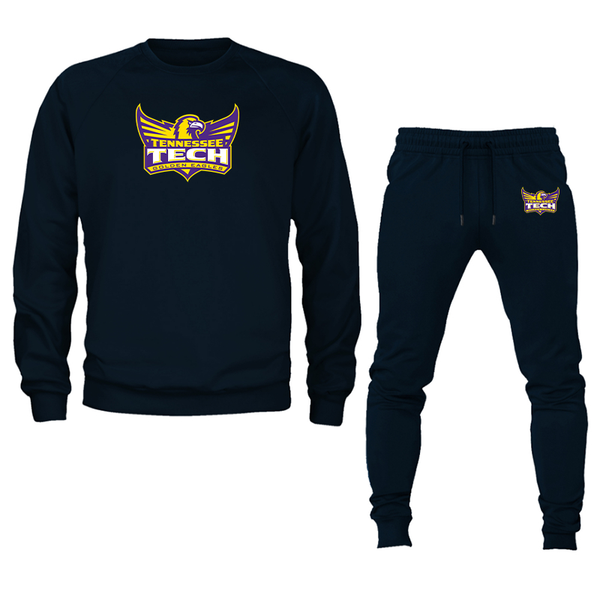 Men's Tennessee Tech Golden Eagles Crewneck Sweatshirt Joggers Suit
