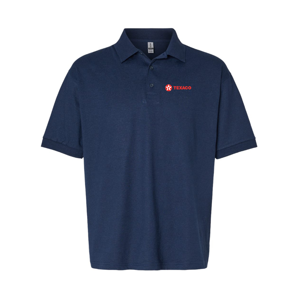 Men's Texaco Logo Dry Blend Polo - Navy