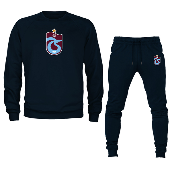Men's Trabzonspor Soccer Crewneck Sweatshirt Joggers Suit