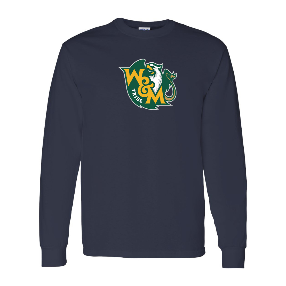 Men's  William and Mary Tribe Gildan Heavy Cotton Long Sleeve T-Shirt