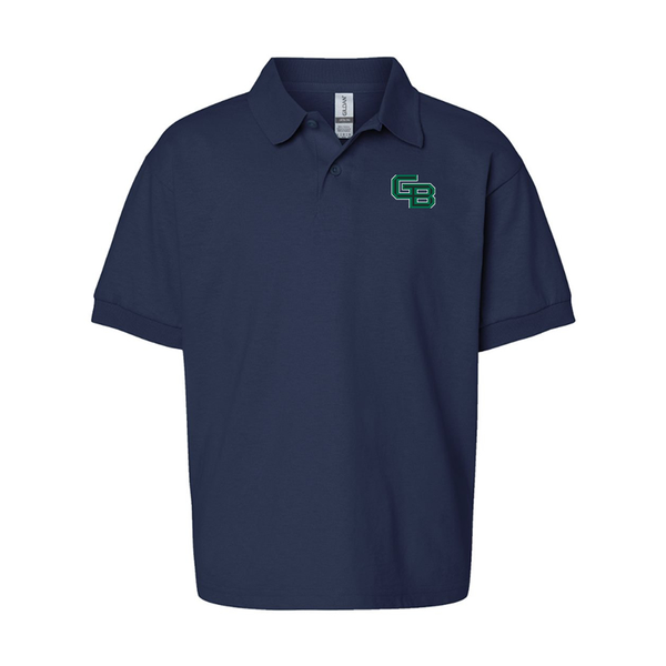 Youth  Wisconsin Green Bay Phoenix Gildan Dry Blend Jersey Polo