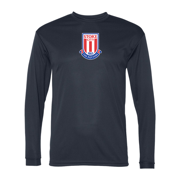 Men's Stoke City Soccer Performance Long Sleeve T-Shirt