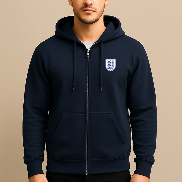 Men's England National Football Team Zipper Hoodie