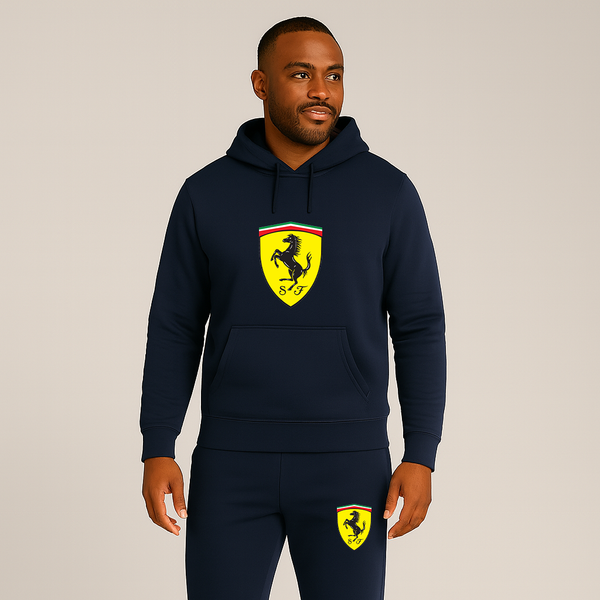 Men’s Ferrari Motorsport Car Hoodie Joggers Set