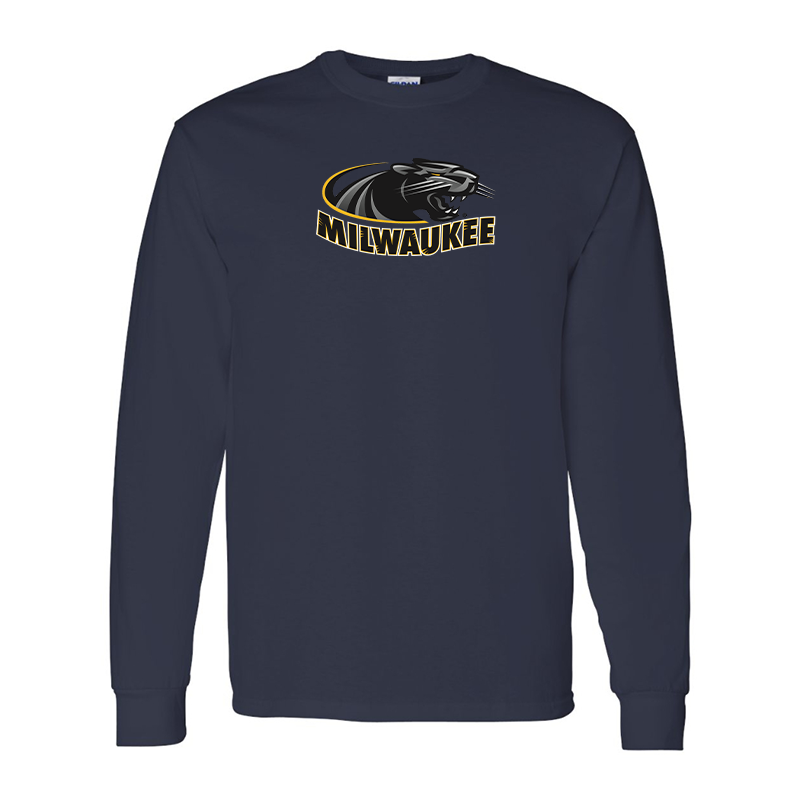 Men's  Wisconsin Milwaukee Panthers Gildan Heavy Cotton Long Sleeve T-Shirt