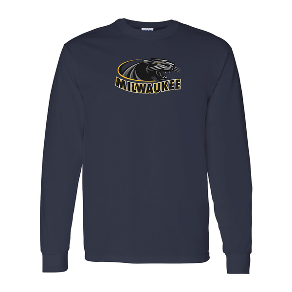 Men's  Wisconsin Milwaukee Panthers Gildan Heavy Cotton Long Sleeve T-Shirt