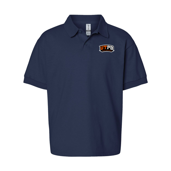 Youth UTPB Falcons Gildan Dry Blend Jersey Polo