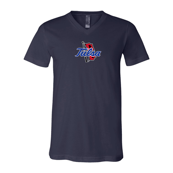 Tulsa Golden Hurricane BELLA  CANVAS - Jersey V-Neck T-Shirt