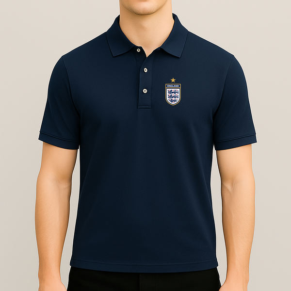 Men's England National Soccer Team Dry Blend Polo