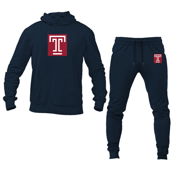 Men's Temple Owls Hoodie Joggers Set