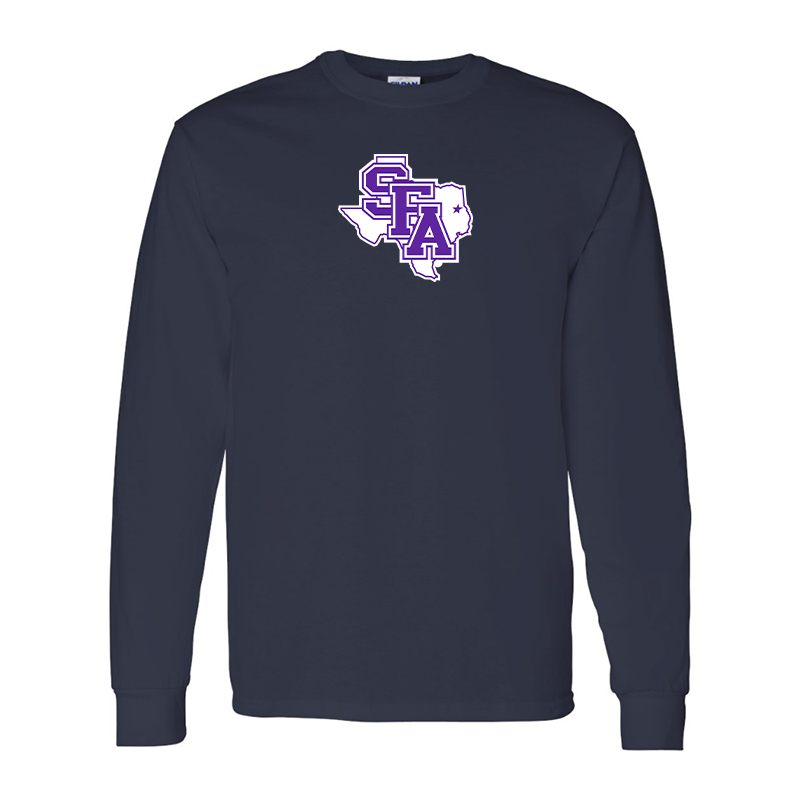Men's Stephen F. Austin Lumberjacks  Gildan Heavy Cotton Long Sleeve T-Shirt