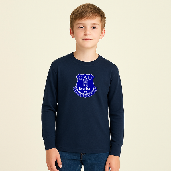 Youth Kids Everton FC Long Sleeve T-Shirt
