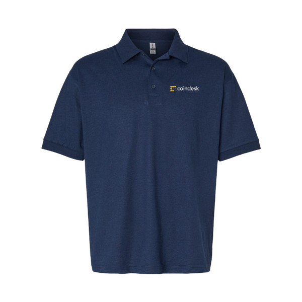 Men's CoinDesk Logo Dry Blend Polo