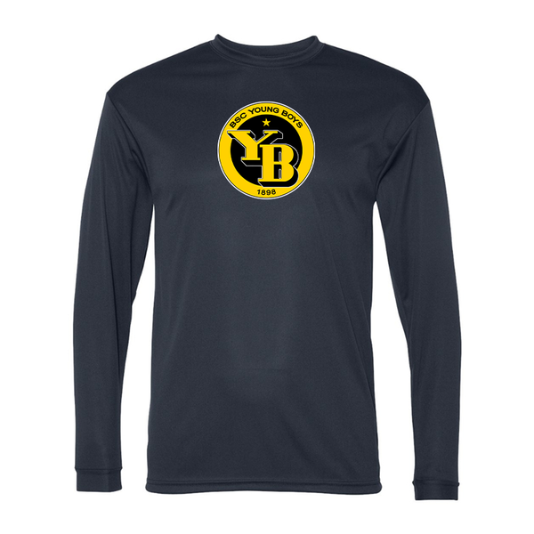 Men's  Young Boys Soccer Performance Long Sleeve T-Shirt